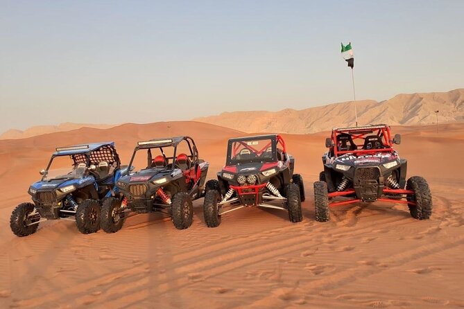 1-Hour Dune Buggy Self Drive with Camel Ride and Sand Boarding in Red Dunes - Service quality: guides who keep things flowing