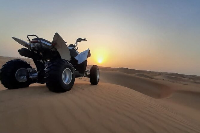 1 hour Quad Biking Experience with pick and drop - What you will see: deep desert, farms, and camels