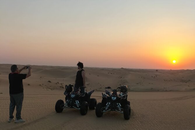 1 hour Quad Biking Experience with pick and drop - Riding style: speedy sections, then technical dunes