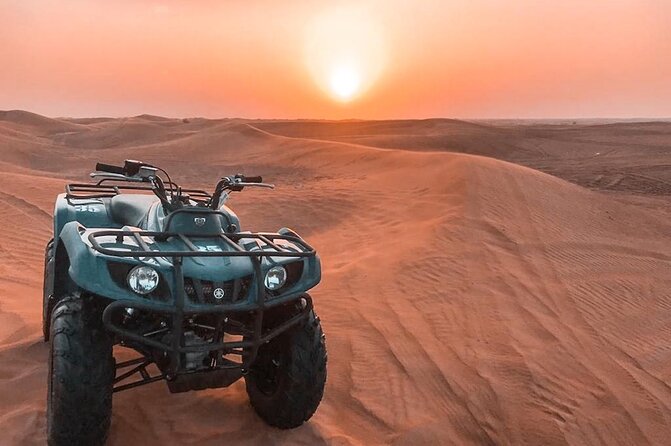 1-Hour Quad Biking Tour with Transfer from Dubai - When the afternoon turns into an evening: dinner, dancers, and fire show