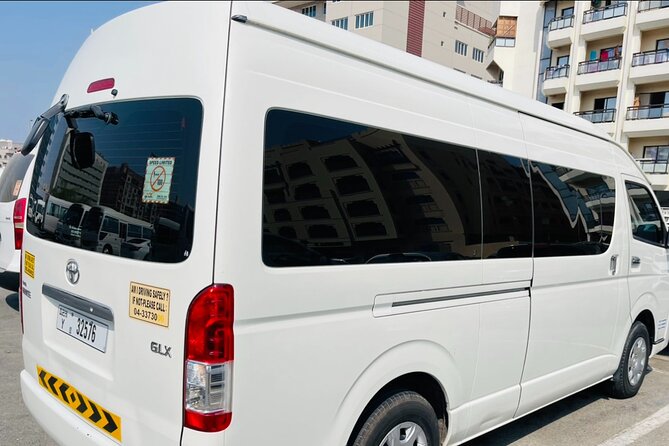 10 - 12 Seater Toyota Haice Tourist MiniVan Rental Dubai - Arrival and Departure: cut the stress at the airport