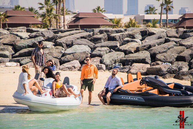 120 MINUTES Dubai Private Self-Drive SeaKart Jet Ski Boat Tour - Stop-by-stop: Palm Jumeirah photos, Atlantis, and the Burj Al Arab angle