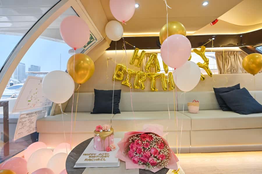 2 Hour Birthday Celebration on a Yacht in Dubai - The Route That Actually Gives You Dubai Views: Marina, Dubai Eye, JBR, and the Palm
