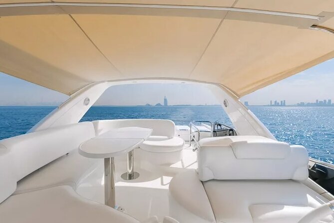 2 hour Private Yacht Tour with Dubai Marina Skyline View - What you actually get onboard: water, soda, music, and cutlery