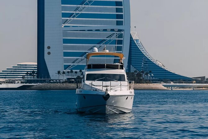 2 hour Private Yacht Tour with Dubai Marina Skyline View - Bluewaters and Ain Dubai: a short stop made for photos
