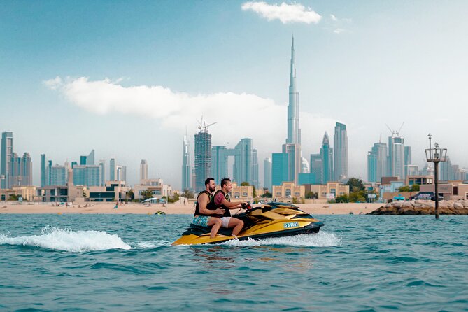 24 Karat Gold Jet Ski Adventure with Burj Khalifa View - 24 karat gold jet skis and Bluetooth music that actually changes the mood