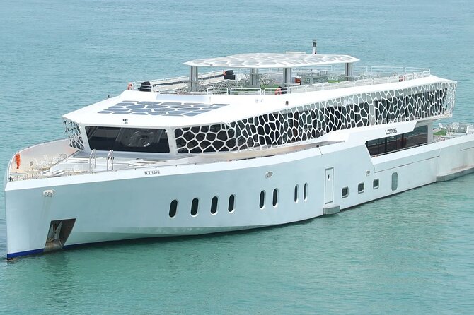 3-Hour Lotus Mega Yacht Dinner Cruise Dubai with Transfers - Meeting the Lotus Mega Yacht at Dubai Marina, Berth L