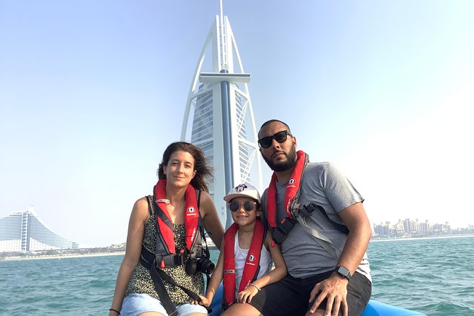 90-Min Speed Boat: Burj Al Arab, Atlantis, Ain Dubai & Ice Cream! - Ain Dubai Close Pass, Getting Real With the Wheel