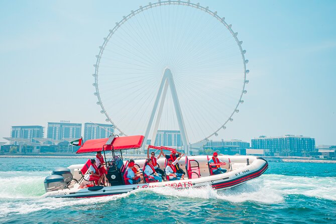 90 Mins Speedboat Tour Dubai Marina JBR Atlantis and Burj Al Arab - Getting on Board at Love Boats UAE Opposite Spinneys (Dubai Marina)