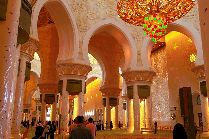 Abu Dhabi City Tour Drive Through Yas Island - Entering the Sheikh Zayed Grand Mosque experience