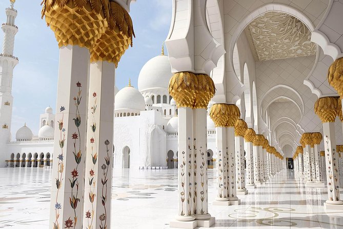 Abu Dhabi City Tour, Emirates Palace, Grand Mosque, Louvre Museum - Corniche, Heritage Village, and Yas Island: Quick, Scenic, and Built for Photos
