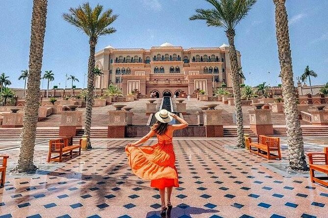Abu Dhabi City Tour of Grand Mosque, Palace, Louvre, and Ferrari - Heritage Village and the Dates Market: the local culture side