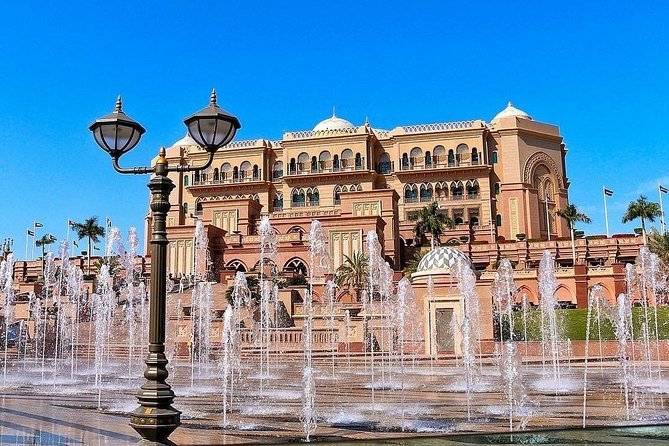 Abu Dhabi City Tour with Ferrari world & Buffet Lunch - Marina Mall buffet lunch, plus Etihad Towers and Emirates Palace snapshots