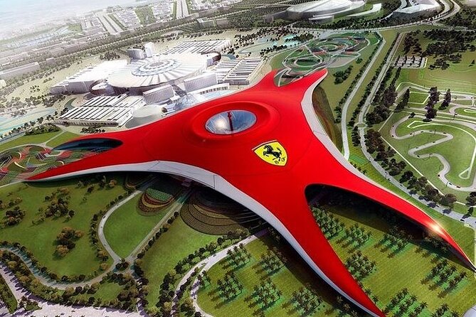 Abu Dhabi City Tour with Ferrari World Tickets - Ferrari World Yas Island: 4 hours of rollercoaster energy