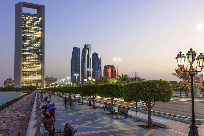 Abu Dhabi City Tour with Grand Mosque Including Transfers - Saadiyat Island and Ferrari World: photo points for a modern finale