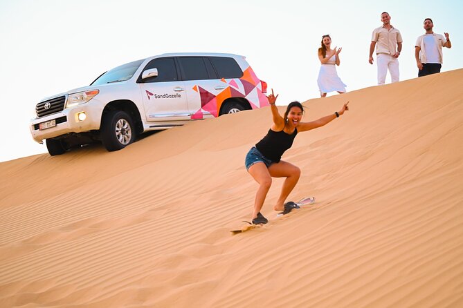 Abu Dhabi Evening Desert Safari - Private car Dune bashing & BBQ - Photo and video help that actually makes a difference