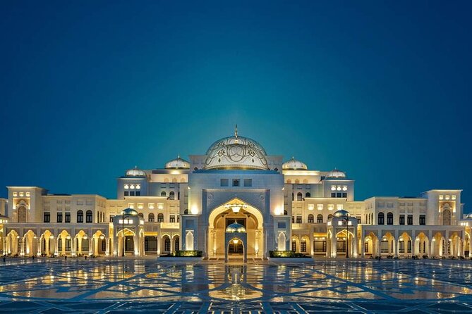 Abu Dhabi Golden Hour Gems Qasr Al Watan and Mosque Sunset Tour - Price and value: two admissions plus comfort for a half-day