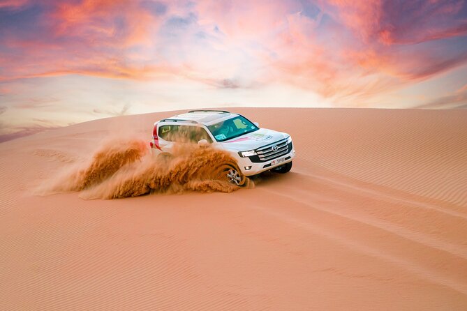 Abu Dhabi Morning Desert Safari: 4x4 Dune Bashing, Camel Ride and Sandboarding - 4x4 dune bashing: the high-adrenaline part that delivers