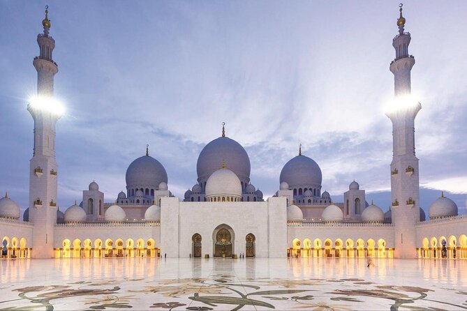 Abu Dhabi Mosque Half Day Tour by Car - First stop at Sheikh Zayed Grand Mosque: what you will actually notice