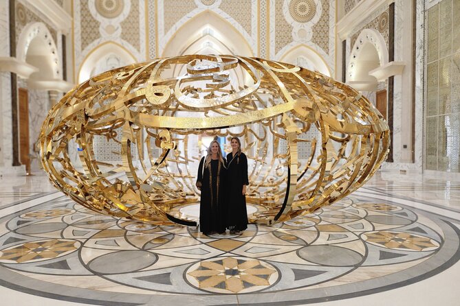 Abu Dhabi Tour from Dubai: Ticket Ferrari world and the Mosque - Sheikh Zayed Grand Mosque: The Scale, Carpet, and Swarovski Chandeliers