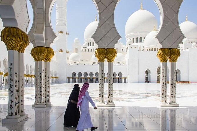 Abu Dhabi Tour Full-Day from Dubai small group with Grand Mosque - Corniche Beach Photo Stop: Downtown Views Without the Time Commitment