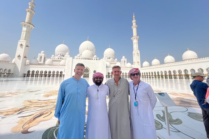 Abu Dhabi Tour Grand Mosque Heritage Village Emirates Palace - First Stop, Sheikh Zayed Grand Mosque Center