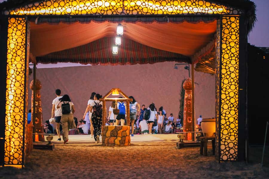 Abu Dhabi Traditional Desert Camp Experience And Quad Bike - Quad Bikes, Sandboarding, and Golden-Hour Photos
