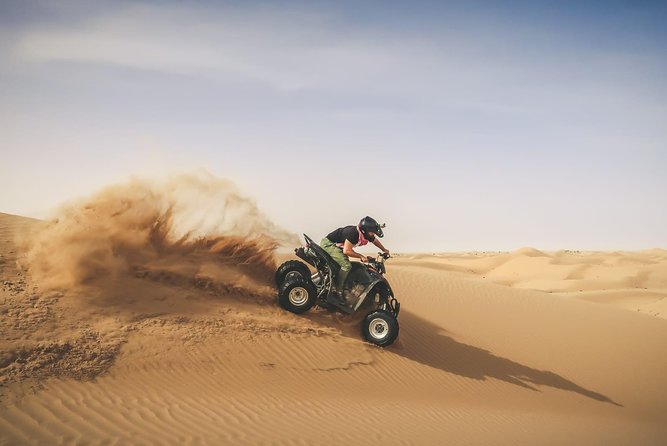 Adventure quad bike tour ( 2 hour private quad biking to deep desert ) - BIG RED meeting spot: start and finish without hassle