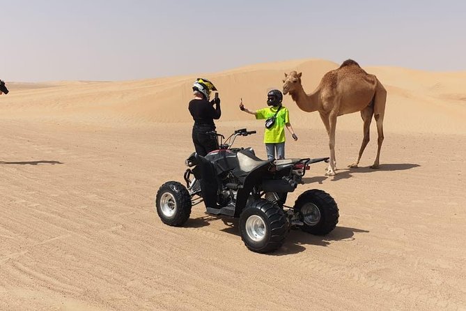 Adventure quad bike tour ( 2 hour private quad biking to deep desert ) - Camel farm stop: a working look, only if timing allows