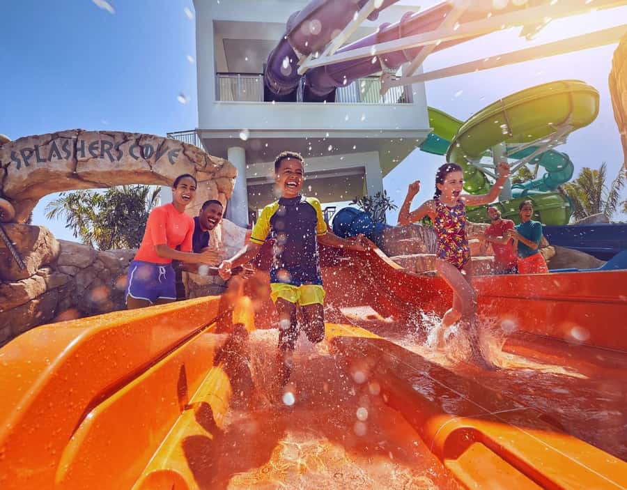 Aquaventure World Waterpark Ticket at Atlantis Dubai - Odyssey of Terror and Leap of Faith, the two rides you build the day around