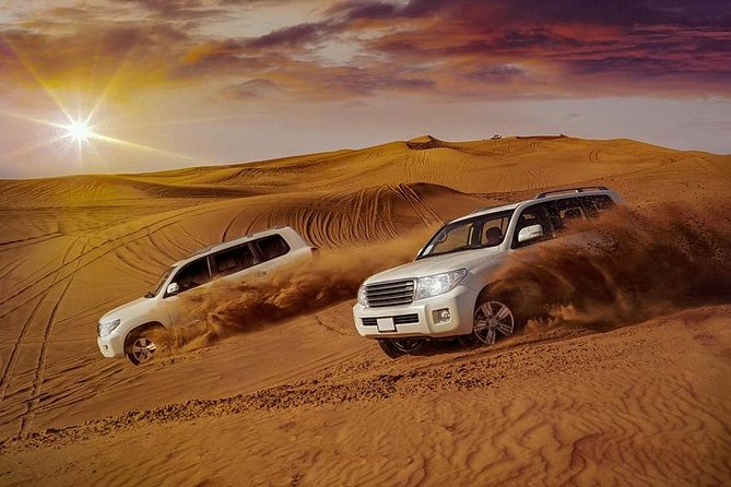 Arabian Desert Safari with BBQ Dinner Camel Ride, Sand Boarding - Dune bashing in an air-conditioned 4x4, and why it matters