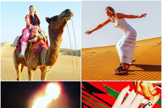 Arabian Desert Safari with BBQ Dinner Camel Ride, Sand Boarding - Henna, shisha, and the small cultural touches that fill the gaps