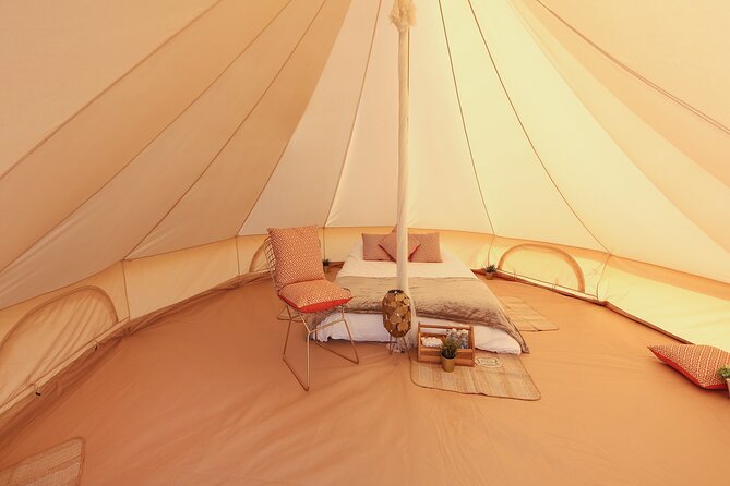 Arabian Glamping Adventure in Desert - Sleeping in a real-bed tent, and waking up for sunrise