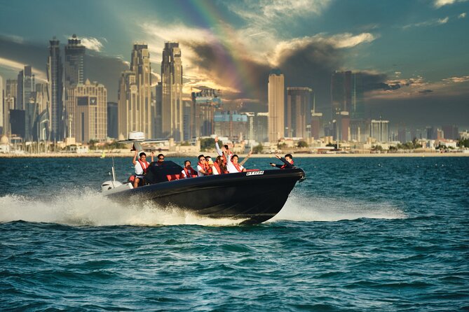Burj Al Arab 100 Minute Boat Tour - Stop at Ain Dubai: the Ferris wheel shot from the water