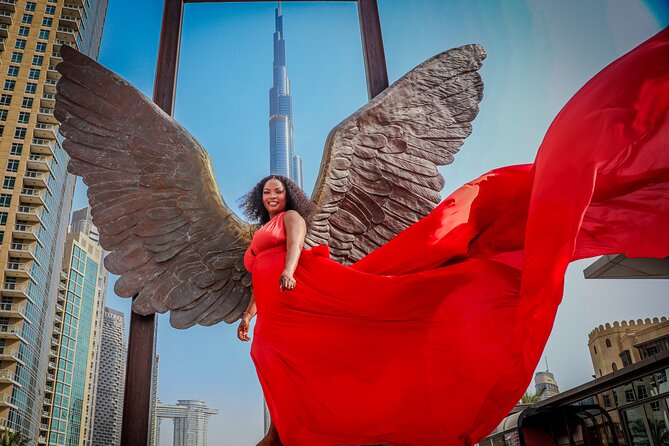 Burj Khalifa Flying Dress Instagram Videography Shoot - Your 1-hour plan: how a private videography session really runs