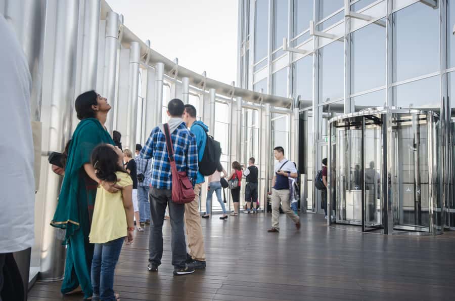 Burj Khalifa Ticket with 1-Way Transfer - At the Top on floor 124: multimedia exhibits and 360 views