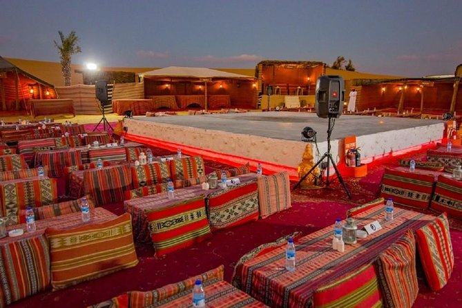 Camel Ride in Desert with Dune Bashing, BBQ Dinner and Belly Dance - Camp entrance: Arabic tea, sweets, henna, and hands-on desert time