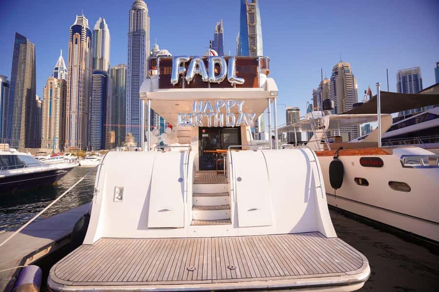 Celebrate Your Birthday in Style on luxury Yacht in Dubai - The 2-hour cruise: Dubai Marina and the coast views