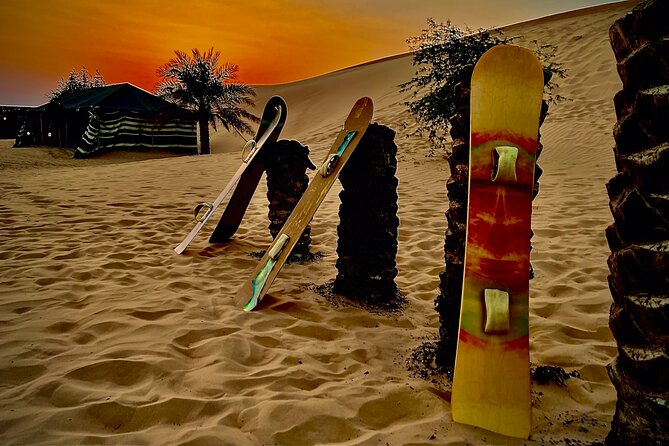Desert Safari Abu Dhabi w/ Sand Boarding, Camel Ride & BBQ Dinner - Dinner at the Camp: BBQ Spread, Umm Ali, and the One Food Reality Check