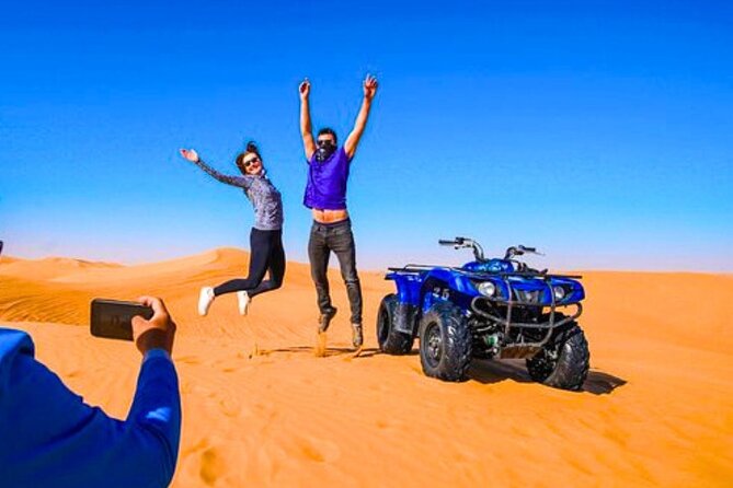 Desert Safari Dubai 30 Mins Quad Bike, Sand Board, Camel Ride BBQ - Sandboarding and the Short Camel Ride: Fun, but Set Your Expectations