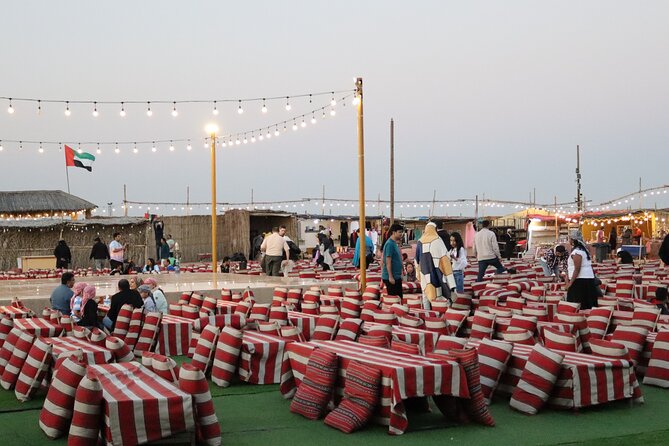 Desert Safari Dubai (Pickup and Drop by 4x4 Optional) - Dinner Plus the Show: Belly Dance, Tanura, Fire Show, and Live Music
