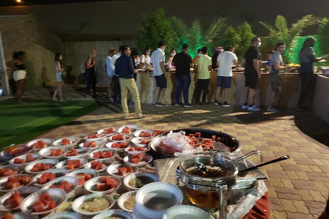 Desert Safari Dubai with Buffet Dinner & 3 live shows - Dinner under the stars: BBQ buffet, desserts, and soft drinks
