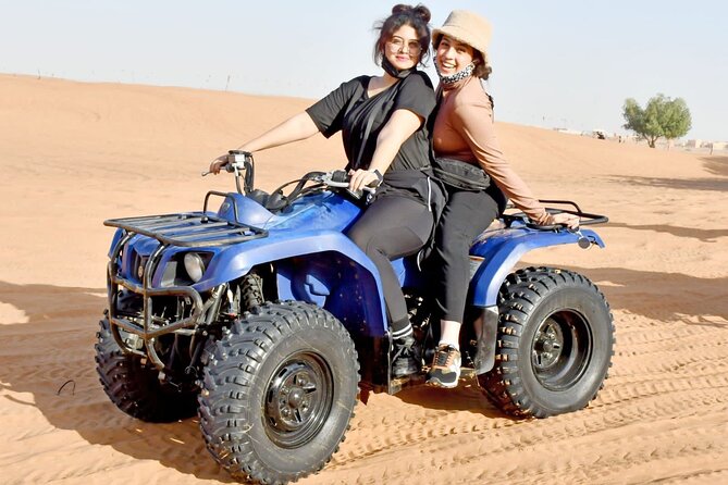 Desert Safari, Open Desert Quad Bike Experience with BBQ Dinner - Dune Bashing in the Same 4x4 SUV for 30 to 40 Minutes