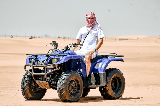 Desert Safari With BBQ Dinner, Quad Bike & Camel Ride from Dubai - Pickup in Dubai, Then Straight to Lahbab Desert