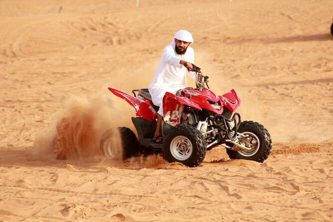 Desert Safari With BBQ Dinner, Quad Ride And And Sand-boarding - Pickup and logistics from Dubai or Sharjah