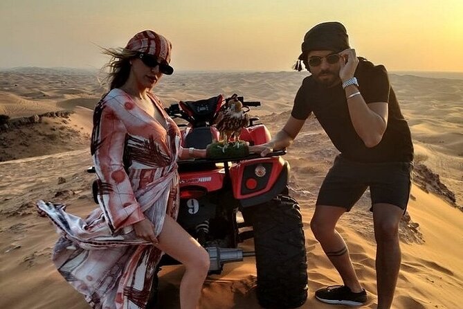 Desert Safari With BBQ Dinner, Quad Ride And And Sand-boarding - Premium Desert Camp in Al Awir: dinner, henna, shisha, and falcon photos