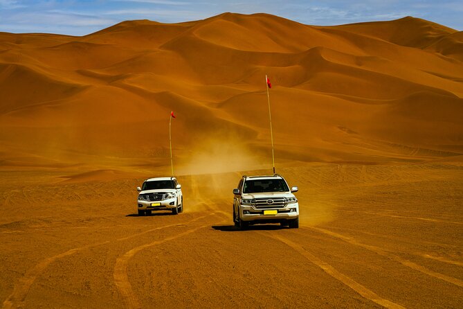 Desert Safari with Camel Riding and BBQ Dinner - Dinner and Shows: BBQ Buffet With Belly Dance, Tanura, and Fire