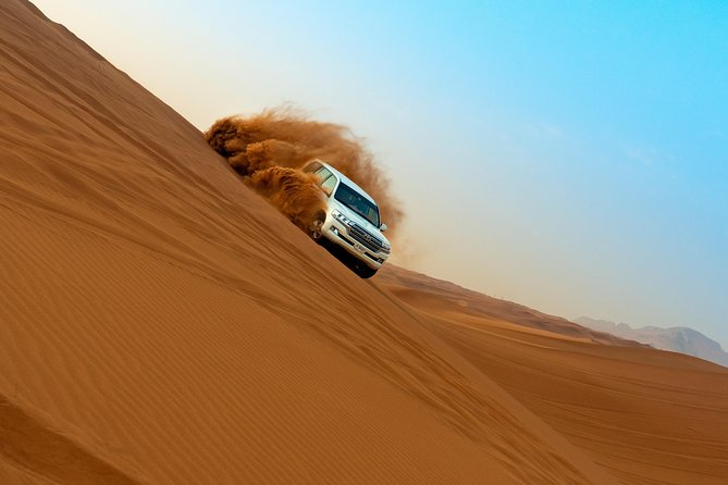 Desert Safari with Entertainment & BBQ Dinner-Heritage Camp - Toyota Land Cruiser Pickup and Private-Group Comfort