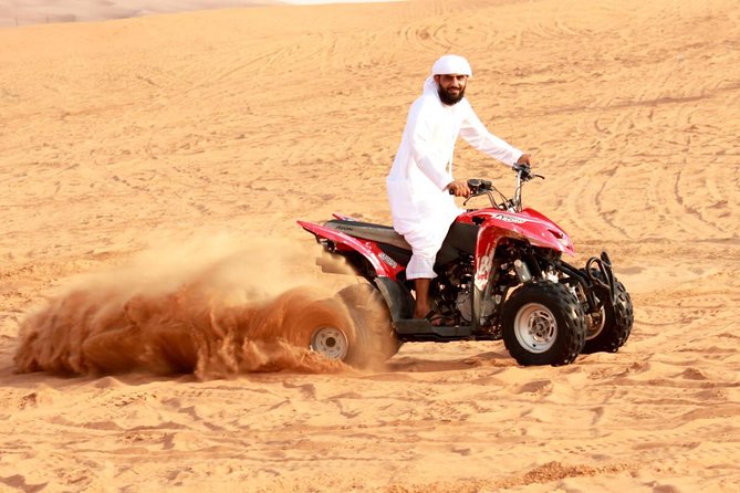 Desert Thrills: Evening Safari with Quad Bike & Camp Activities - Quad Bikes and Camp Shows in About 6 Hours