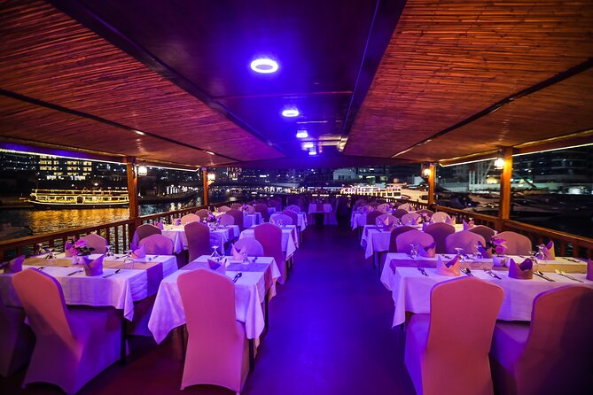 Dinner Cruise in Dubai Marina onboard Alexandra Dhow - Drinks: soft drinks included, alcohol usually optional or add-on